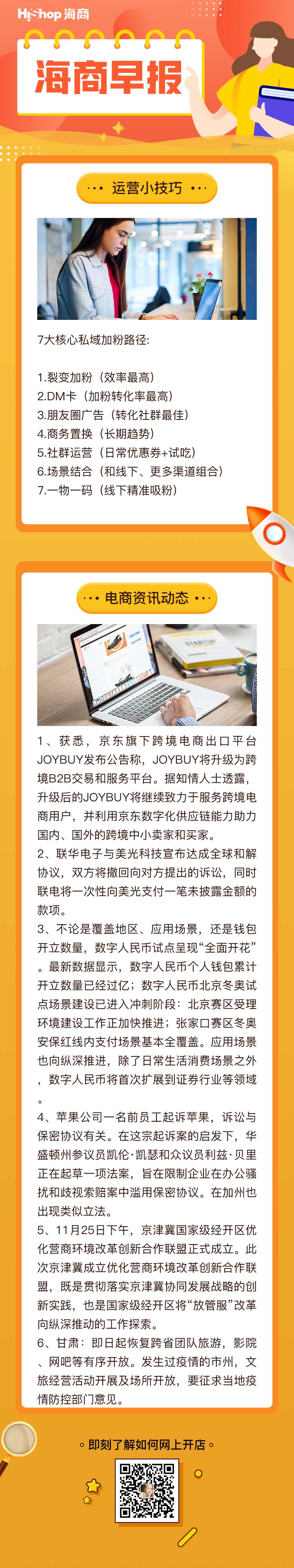 HiShop电商早报——2021年11月26日