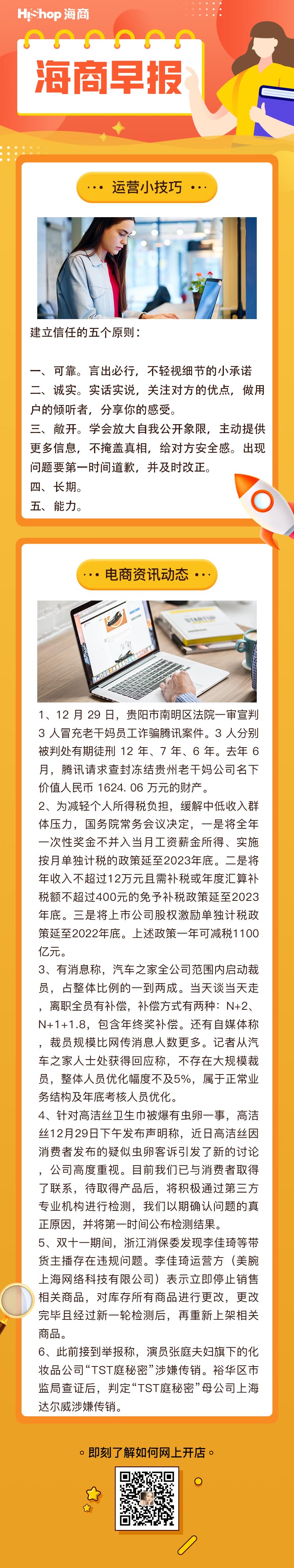 HiShop电商早报——2021年12月30日