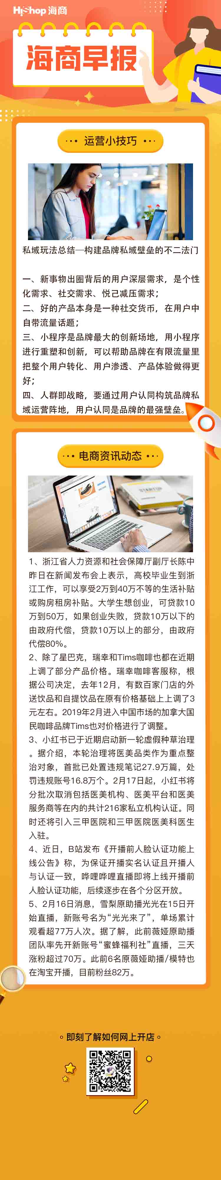 HiShop电商早报——2022年2月18日