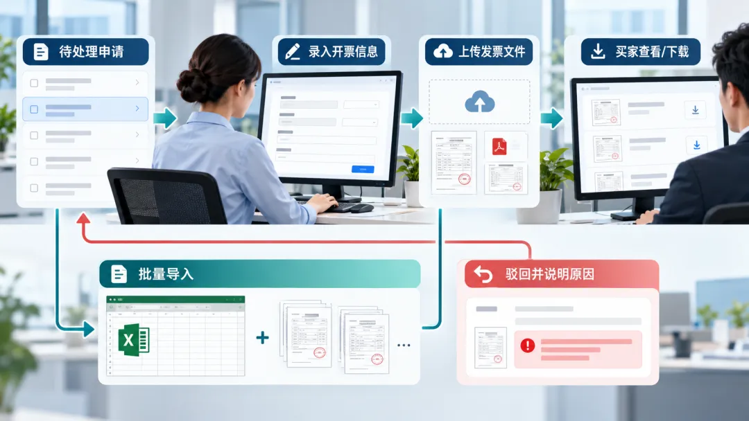 【重磅更新】优米体育中心S2B2B系统发票再升级，让发票处理有入口、有进度、有记录